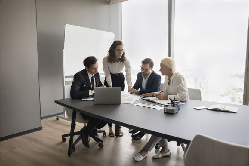 Foto von einem Meeting in einem Büro